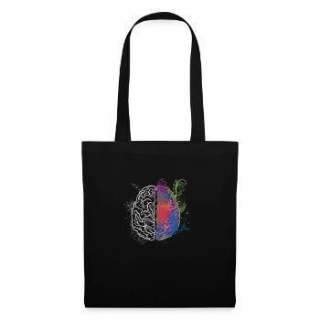 Cerveau - Sac en tissu - noir - Devant