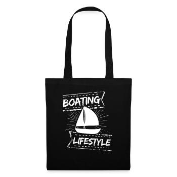 Boat Regatta . Powerboat motor yacht . Yacht Sailing - Tote Bag - black - Front