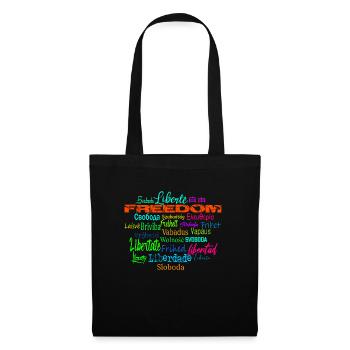 Liberté Paix Démocratie - Politique de l’Etat - Sac en tissu - noir - Devant
