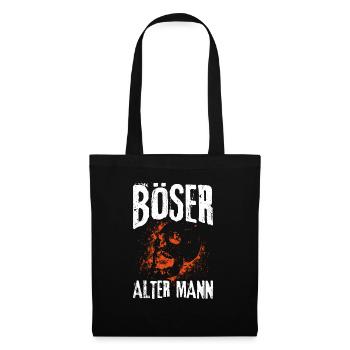 Böser Alter Mann Männer - Stoffbeutel - Schwarz - Vorne
