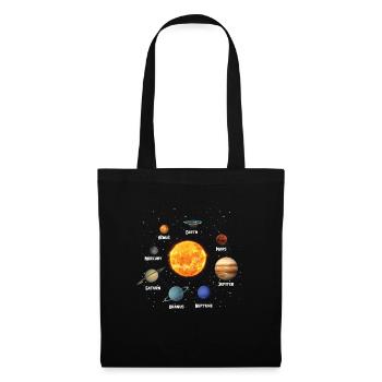 Flat Earth Society Planet for Men Women - Sac en tissu - noir - Devant