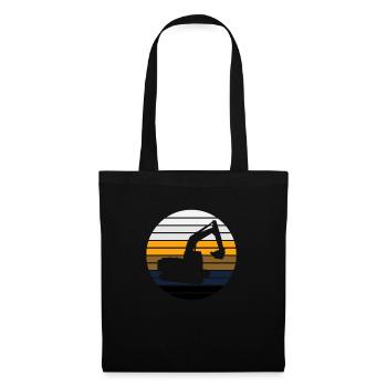 Pelleteuses Dragage Pelles - Sac en tissu - noir - Devant