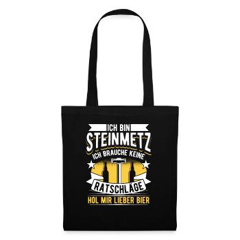 Steinmetz - Stoffbeutel - Schwarz - Vorne