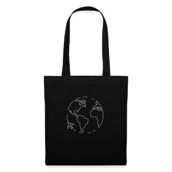 World Map Gift Idea Travel - Tote Bag - black - Front