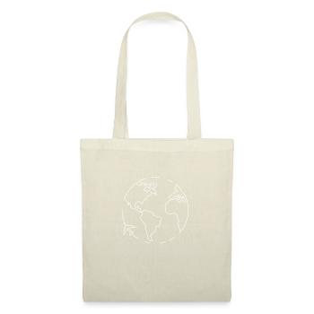 Carte du monde Idée cadeau Voyage - Sac en tissu - nature - Devant