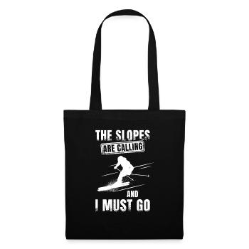 Skiing - Tote Bag - black - Front