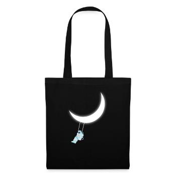 Astronaut swing moon - Tote Bag - black - Front