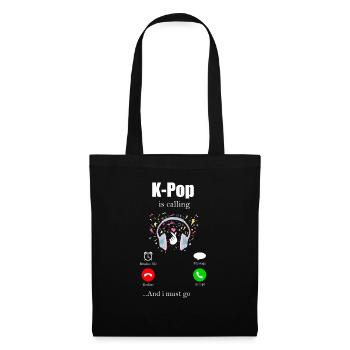K-Pop - Sac en tissu - noir - Devant