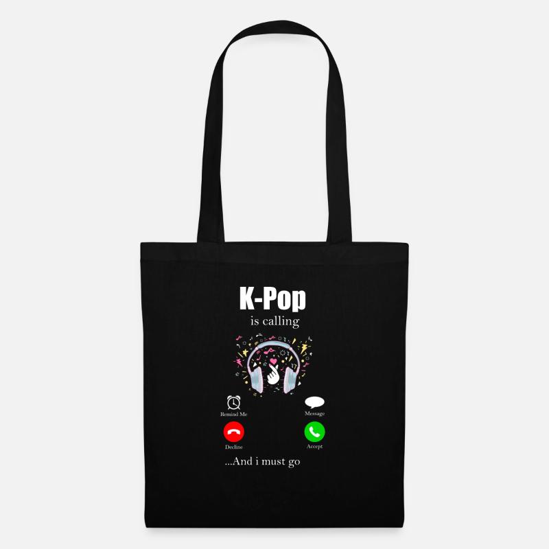 K-Pop - Stoffbeutel - Schwarz