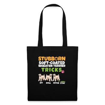 Stubborn Soft-Coated Wheaten Terrier Tricks I - Sac en tissu - noir - Devant
