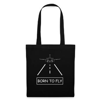 Born To Fly Pilot Airplane | Aircfart Lover - Tote Bag - black - Front