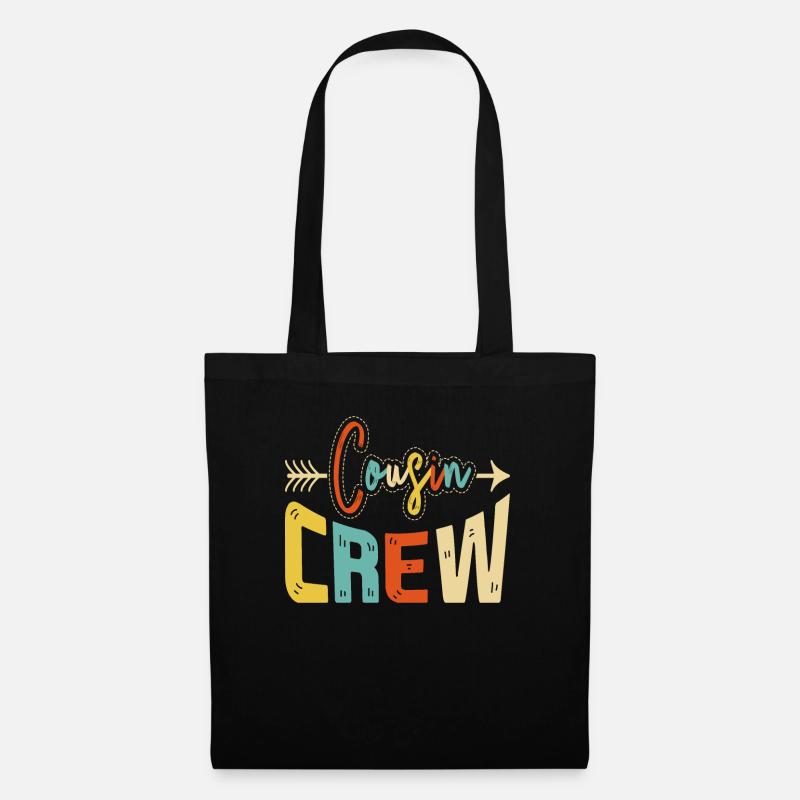 Cousin Crew Kusine - Stoffbeutel - Schwarz