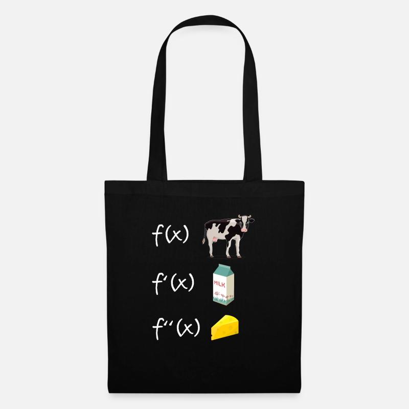 Fonction de dérivation Professeur de mathématiques Dérivation - Sac en tissu - noir