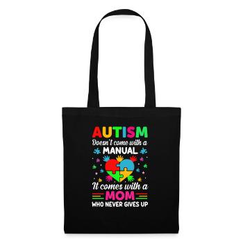 L’autisme n’est pas venu avec un manuel - Sac en tissu - noir - Devant