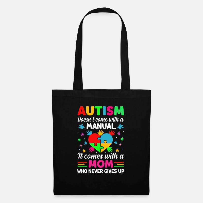 Autism doesn't come with a manual - Tote Bag - black