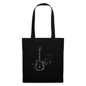 Electric Guitar Instrument Clef Guitarist - Tote Bag - black - Front