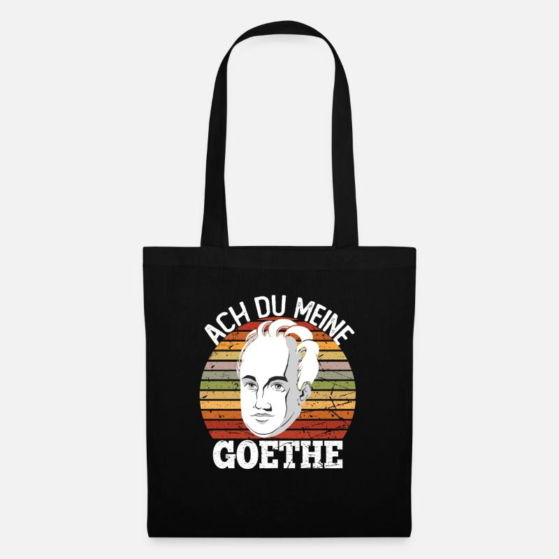 Ach du meine Goethe - Stoffbeutel - Schwarz