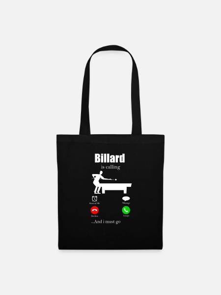 Billard - Stoffbeutel - Schwarz