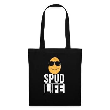 Spud Life Potato Vegan Root Vegetables Vegetarian - Tote Bag - black - Front