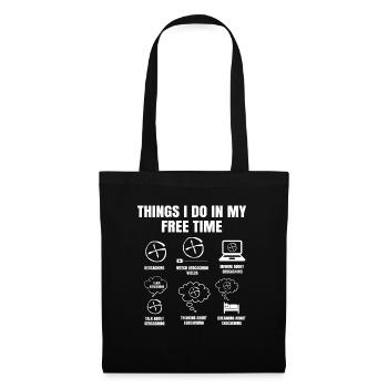 Things I Do In My Free Time Geocaching Navigation - Tote Bag - black - Front