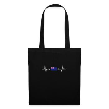 Nouvelle-Zélande - Sac en tissu - noir - Devant