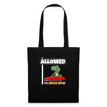 Allowed To Drive Now Crocodile Driver's License - Stoffbeutel - Schwarz - Vorne