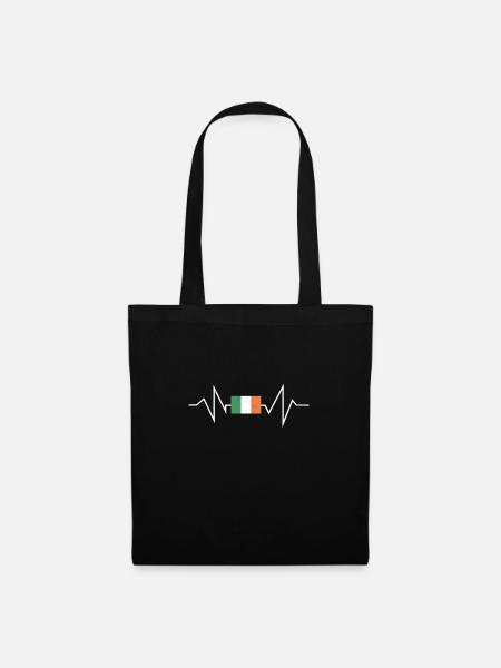 Irland Irländer Irische Flagge Irisches Geschenk - Stoffbeutel - Schwarz