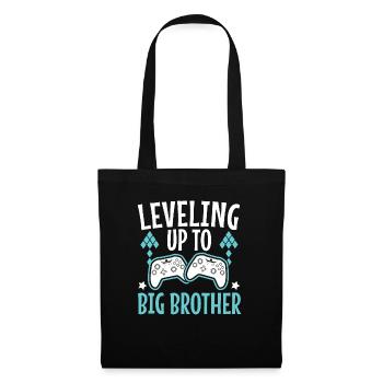 Leveling Up Tp Big Brother - Tote Bag - black - Front
