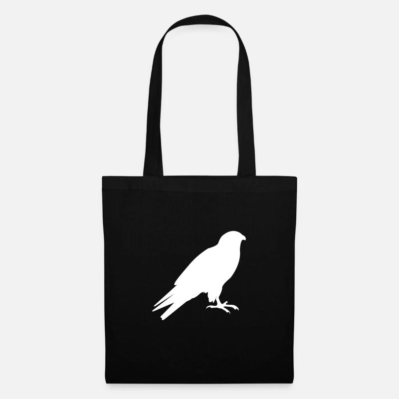 Vogel Silhouette Vögel - Stoffbeutel - Schwarz