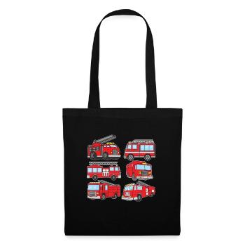 Fire Truck Firefighter Emergency Vehicle - Tote Bag - black - Front