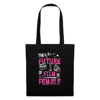 The future of film is female, camera woman, - Tote Bag - black - Front