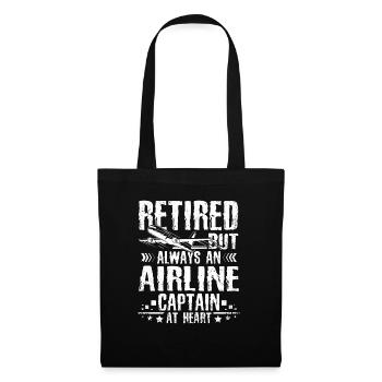 Retired pilot - Tote Bag - black - Front