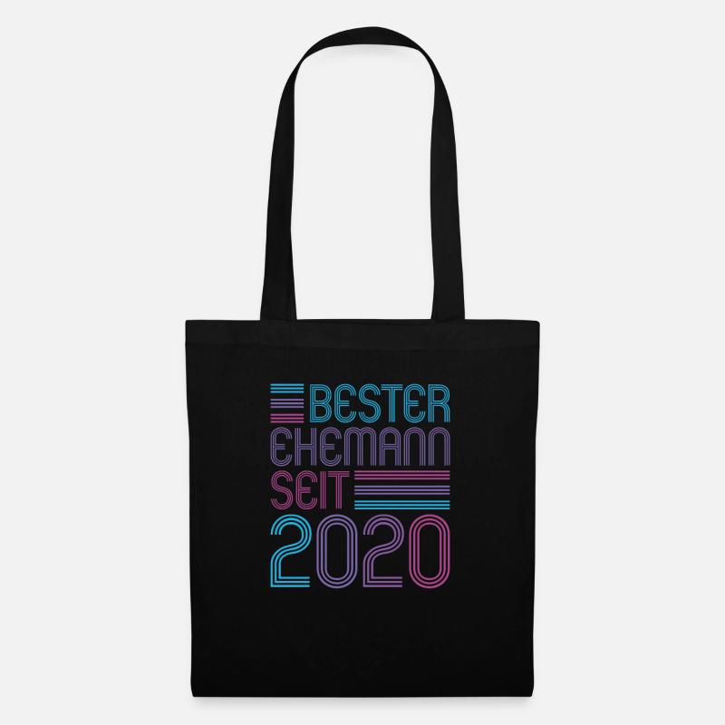 Bester Ehemann seit 2020 1. Hochzeitstag - Stoffbeutel - Schwarz