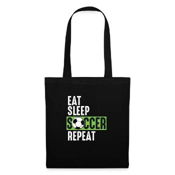 Eat Sleep Soccer Repeat - Tote Bag - black - Front