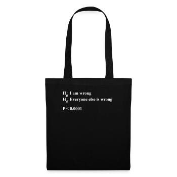 Humorous Statistics Educators Sayings Gags Gift - Tote Bag - black - Front