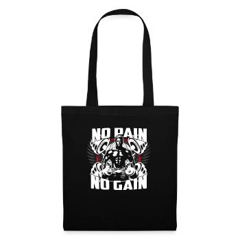 NO PAIN NO GAIN - Tote Bag - black - Front