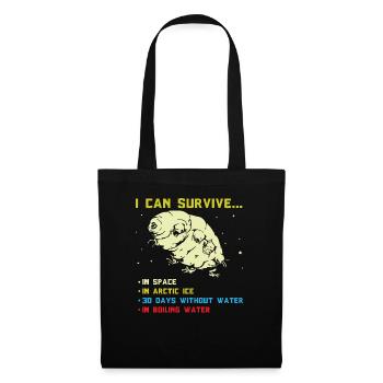 Humorous Tardigrade Abilities Illustration Gift - Tote Bag - black - Front
