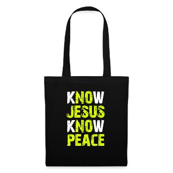 Jesus Christian Bible Verse Scripture Recognize Jesus - Tote Bag - black - Front