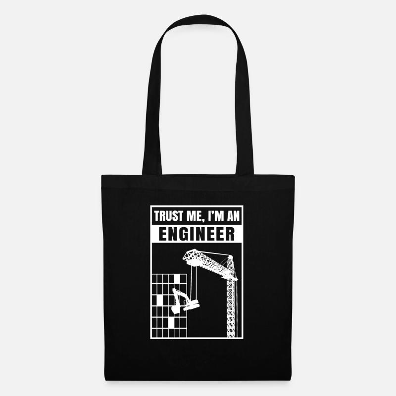 Trust Me I'm An Engineer - Stoffbeutel - Schwarz