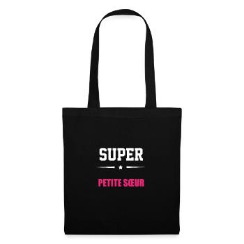 Super petite soeur - Sac en tissu - noir - Devant