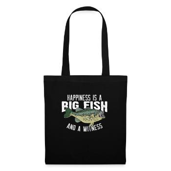 Happiness is a big fish and a witness - Tote Bag - black - Front