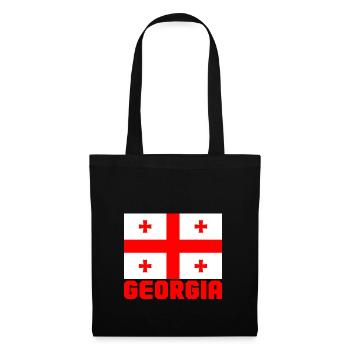 Georgien - Stoffbeutel - Schwarz - Vorne