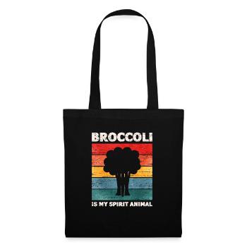 Brocolis - Sac en tissu - noir - Devant