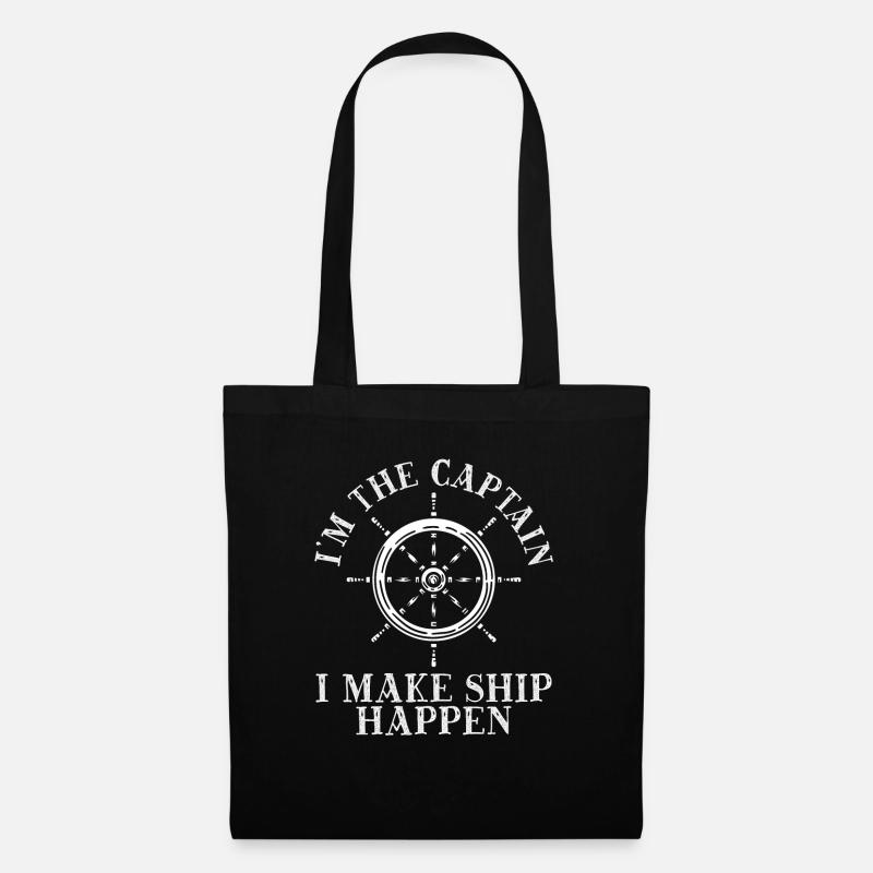 Ich Bin Der Kapitän I Make Ship Happen - Stoffbeutel - Schwarz