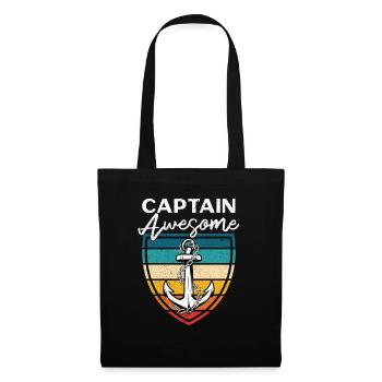 Capitaine Awesome capitaine Sort Capitaine - Sac en tissu - noir - Devant