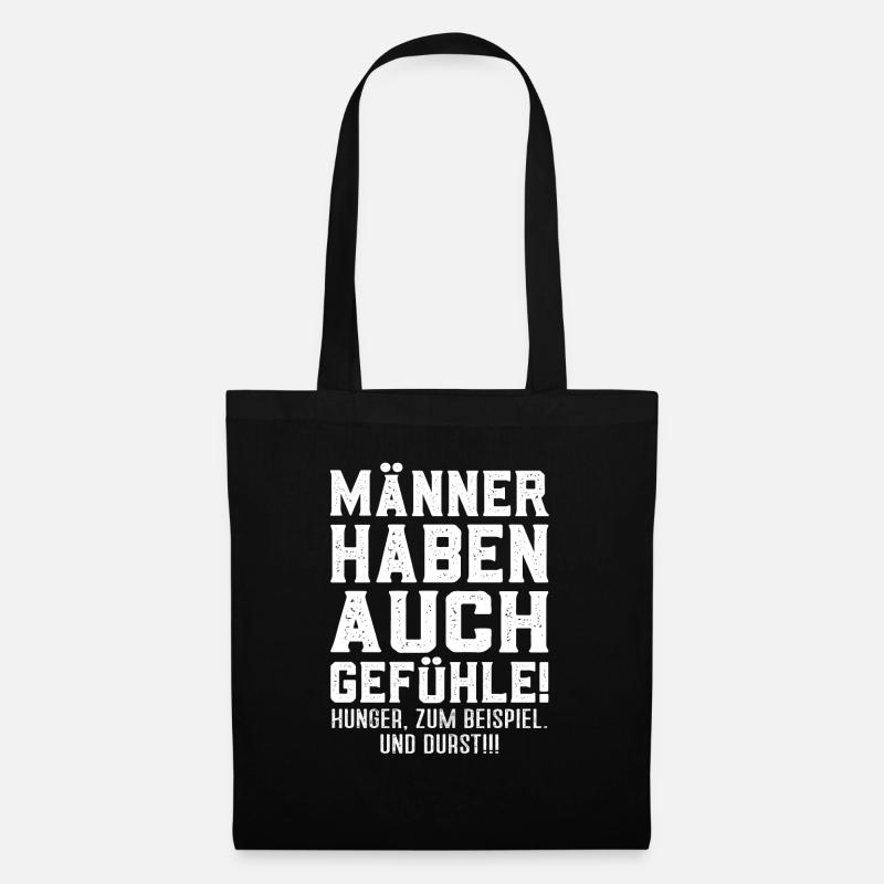 Lustiger Spruch - Stoffbeutel - Schwarz