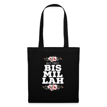 But First Bismillah Allah Proud Muslim Islam Quran - Tote Bag - black - Front