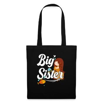 Grande sœur Big Sis - Sac en tissu - noir - Devant