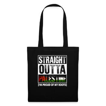 Tout droit sorti de Palestine Fier cadeau amusant - Sac en tissu - noir - Devant