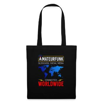 amateur radio, connected with friends worldwide - Tote Bag - black - Front